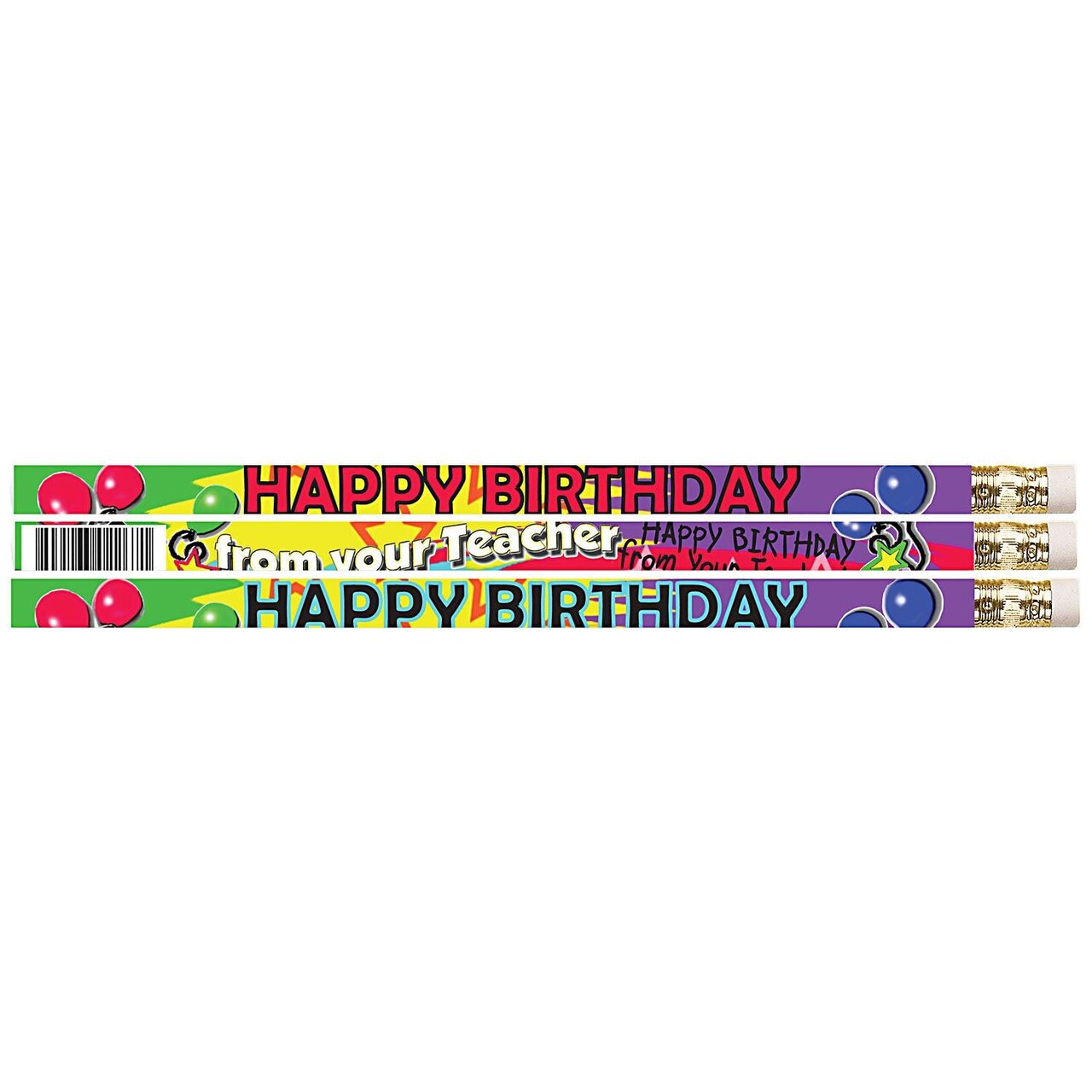 Happy Birthday From Your Teacher Motivational Pencil, Pack of 144